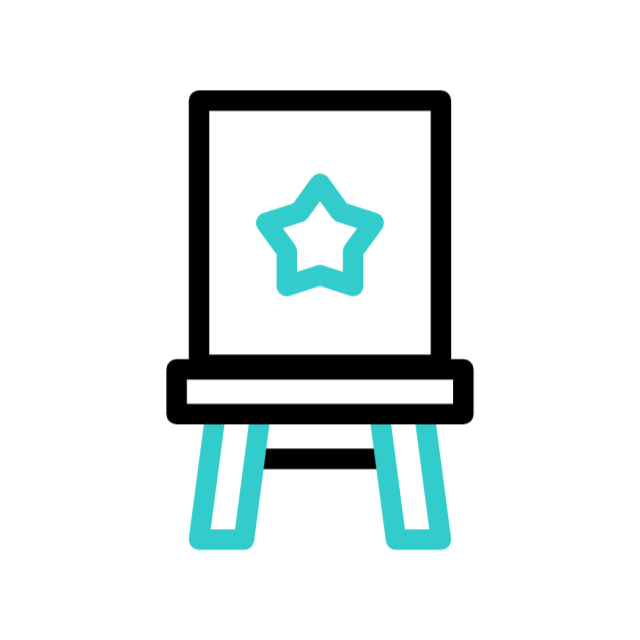 Icône créativité animée